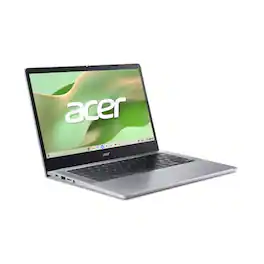 Acer - 314 14" FHD Widescreen Chromebook Intel N100 4GB RAM 128GB eMMC Intel Processor N100 with up to 3.40G - Pure Silver