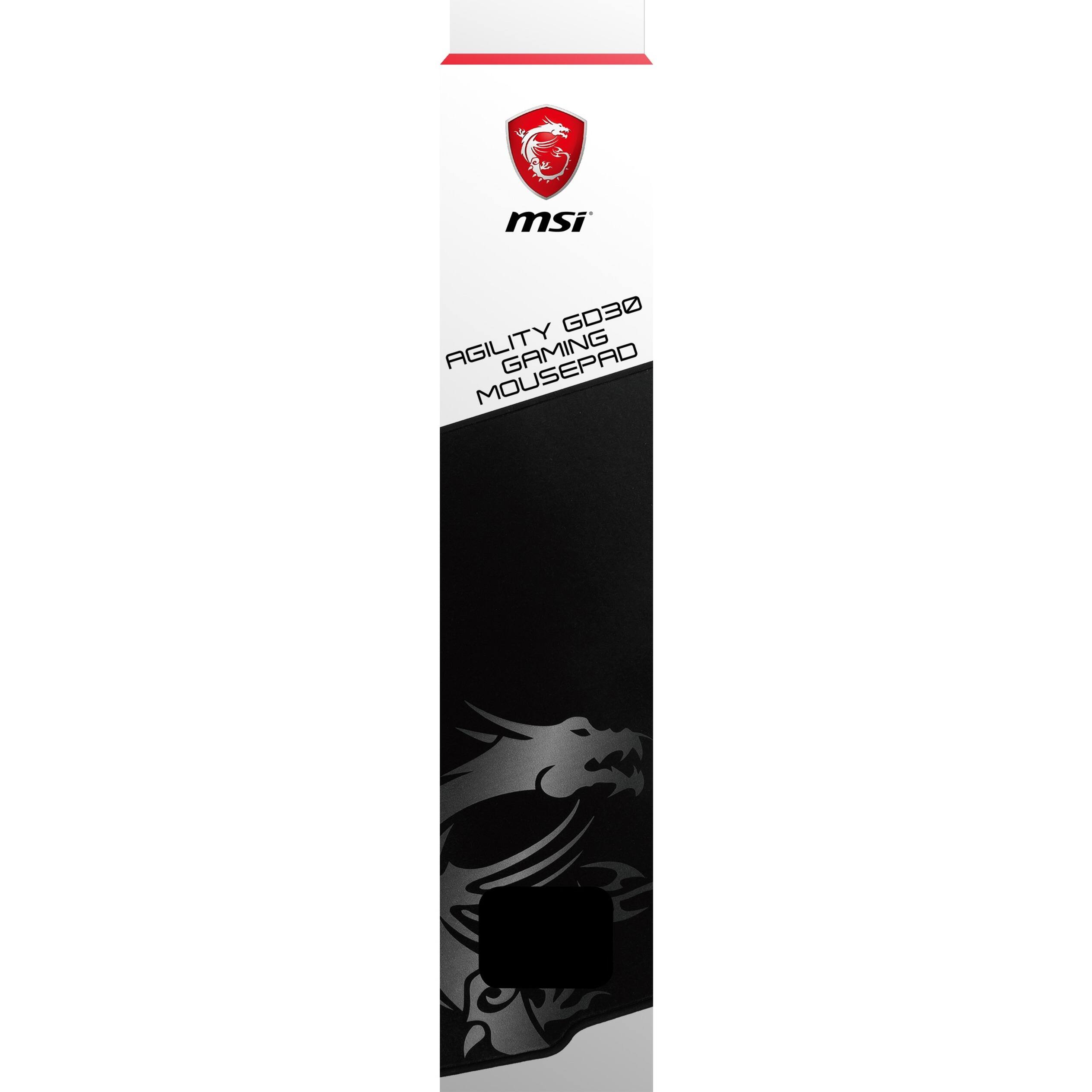 Alt View 22. MSI - AGILITY Gaming Mouse Pad - Black.