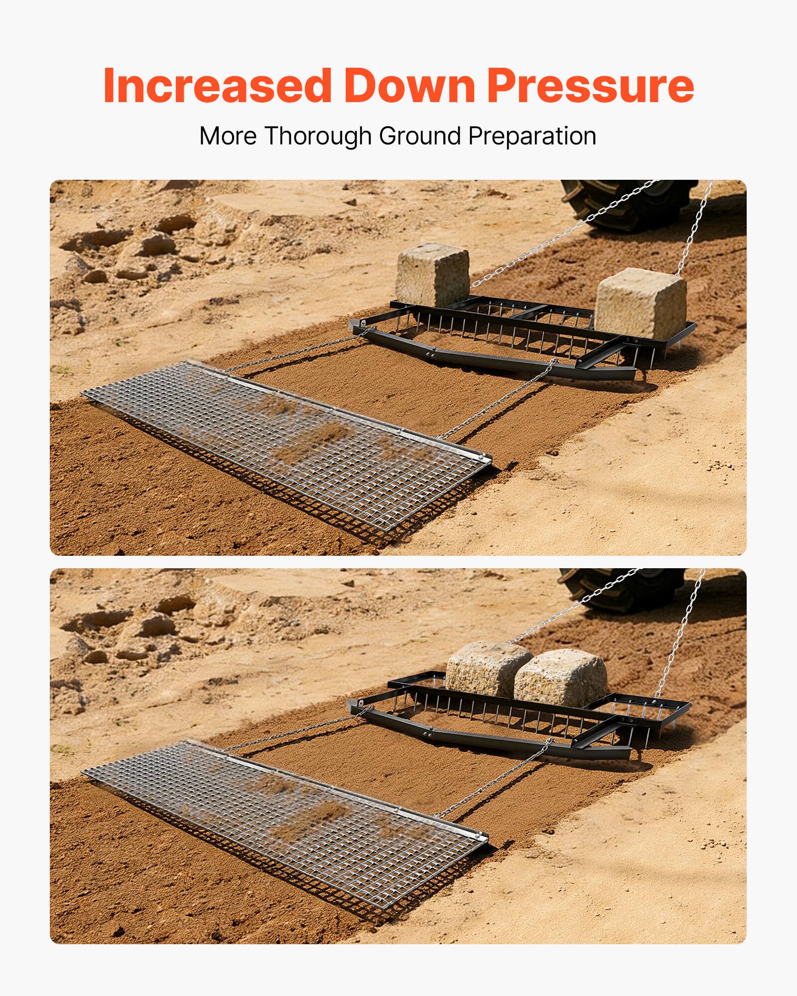 Increased Down Pressure  
More Thorough Ground Preparation