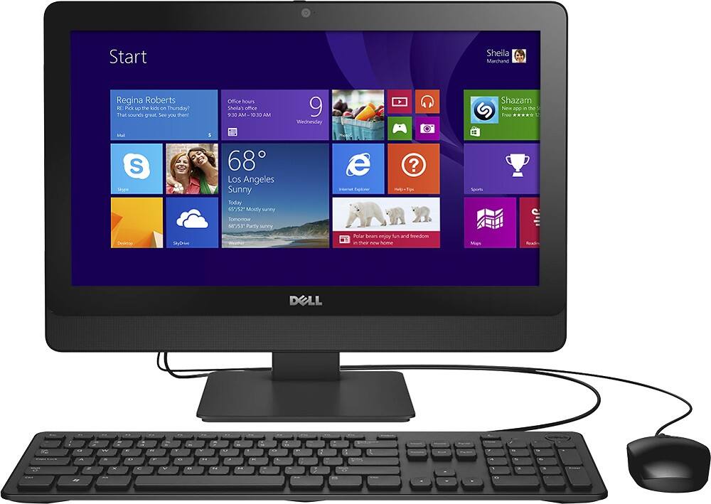 Front Zoom. Dell - Geek Squad Certified Refurbished 20" All-In-One - Intel Pentium - 4GB Memory - 1TB Hard Drive.