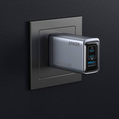 Anker Prime Charger (100W, 3 Ports, GaN) Silver A2688J41-1
