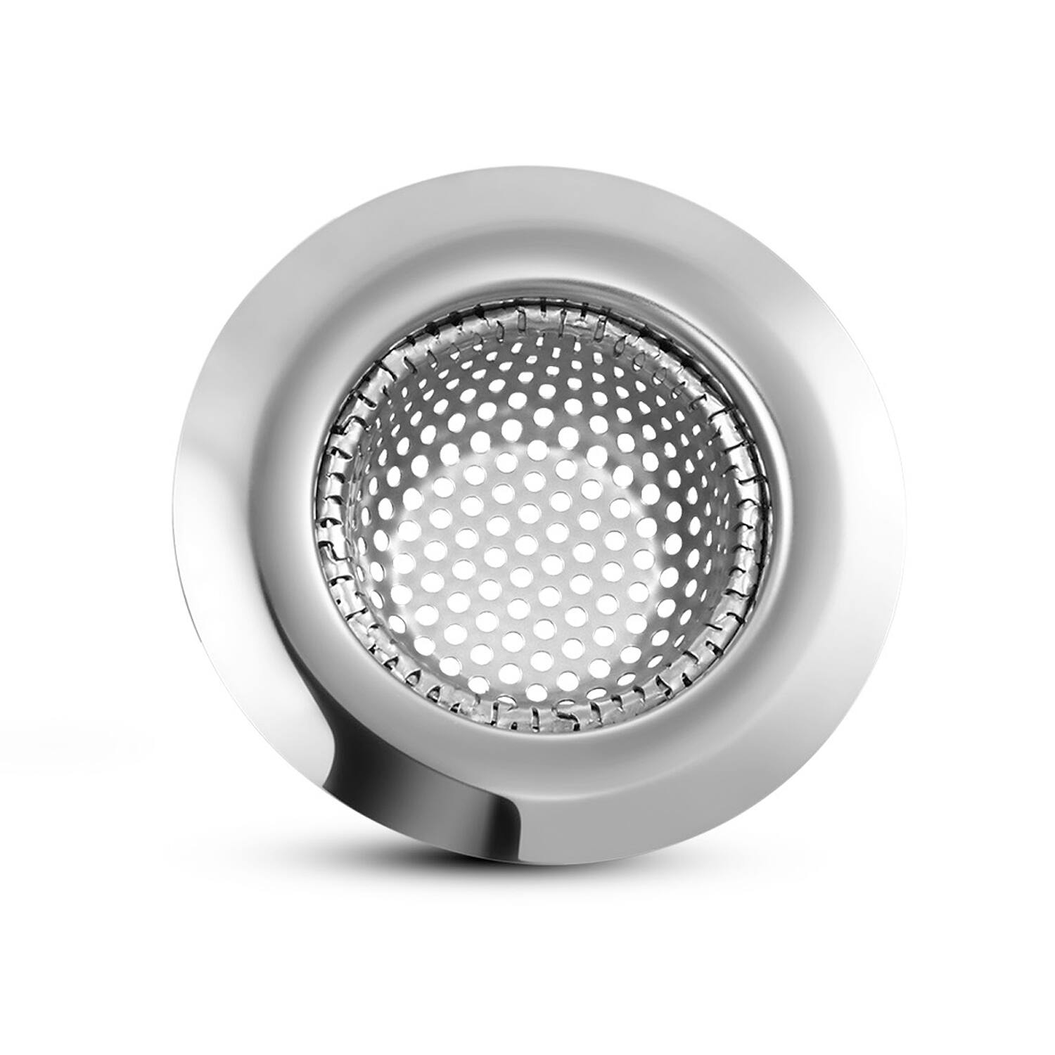 Alt View 2. Garnen - 2 Pcs Kitchen Sink Drain Strainer, Mesh Sink Strainer Basket, Camper Sink Food Catcher for Food Prep, Utility, 2.8" - Silver.