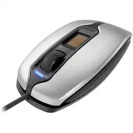 CHERRY - MC 4900 Mouse - Optical - Cable - Silver - USB - 1375 dpi - Scroll Wheel - 3 Button(s) - Symmetrical - Wired - Black
