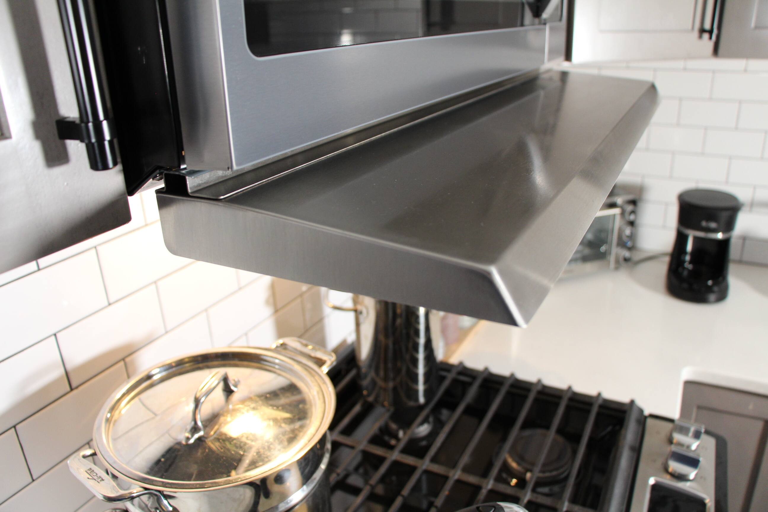 Alt View 1. Microvisor - Removable Extension Hood - Stainless Steel.