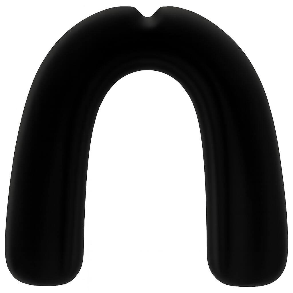 Alt View 1. Amber Sporting Goods - Adult Mouthpiece with Ventilated Case, Boil & Wear Custom Fit for Sports Protection, Black - Black.