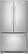 Front Standard. Whirlpool - 24.8 Cu. Ft. French Door Refrigerator - Monochromatic Stainless-Steel.