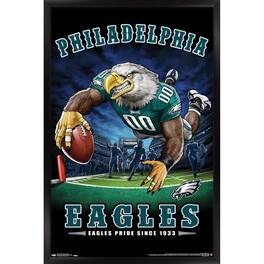 Trends International - Philadelphia Eagles 24.25'' x 35.75'' Framed Mascot Endzone Poster - Multicolor