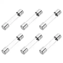 Unique Bargains - 6.3A 250V 6x30mm Time Delay Glass Fuse UL Listed Slow Blow Fuse for Home Appliances 6pcs