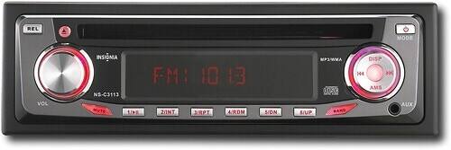 Front. Insignia™ - 40W x 4 In-Dash CD Deck with MP3 Playback and Detachable Faceplate - Multi.
