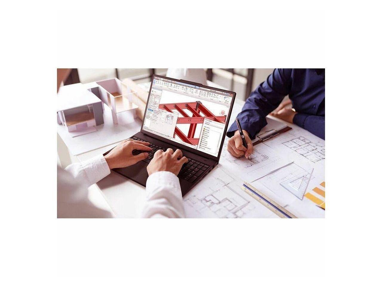 Alt View 5. Lenovo - Lenovo ThinkPad P16v G3 16" - Intel Core Ultra 9 - 32GB - 1TB SSD - RTX Pro 2000 8GB - Wi-Fi 7 - Windows 11 Pro - Black.