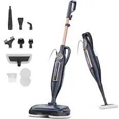 Front. DEVOAC - DEVOAC VM6 Scrubbing Steam Mop with Rotating Mop Pads, 10 in 1, Lightweight Spin Mop & 3 Steam Modes - GOLDEN.