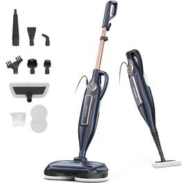 DEVOAC - VM6 Scrubbing Steam Mop with Rotating Mop Pads, 10 in 1, Lightweight Spin Mop & 3 Steam Modes - GOLDEN
