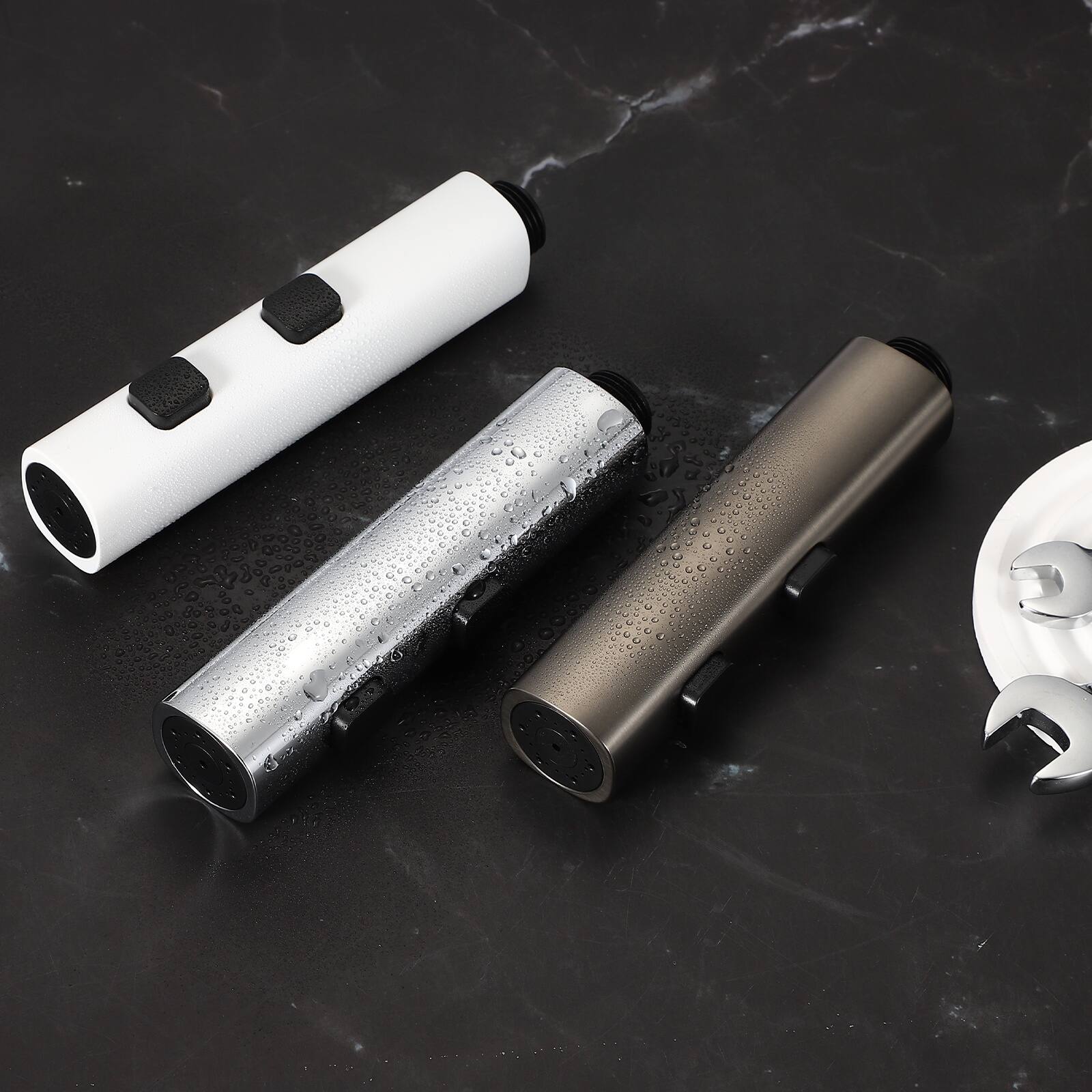 Alt View 4. Unique Bargains - Handheld Bidet Sprayer for Toilet Cleaning, Sprayer Kit Dual Flow Mode w/ Scraping Function & G1/2 Threaded (Style 2) - Silver.