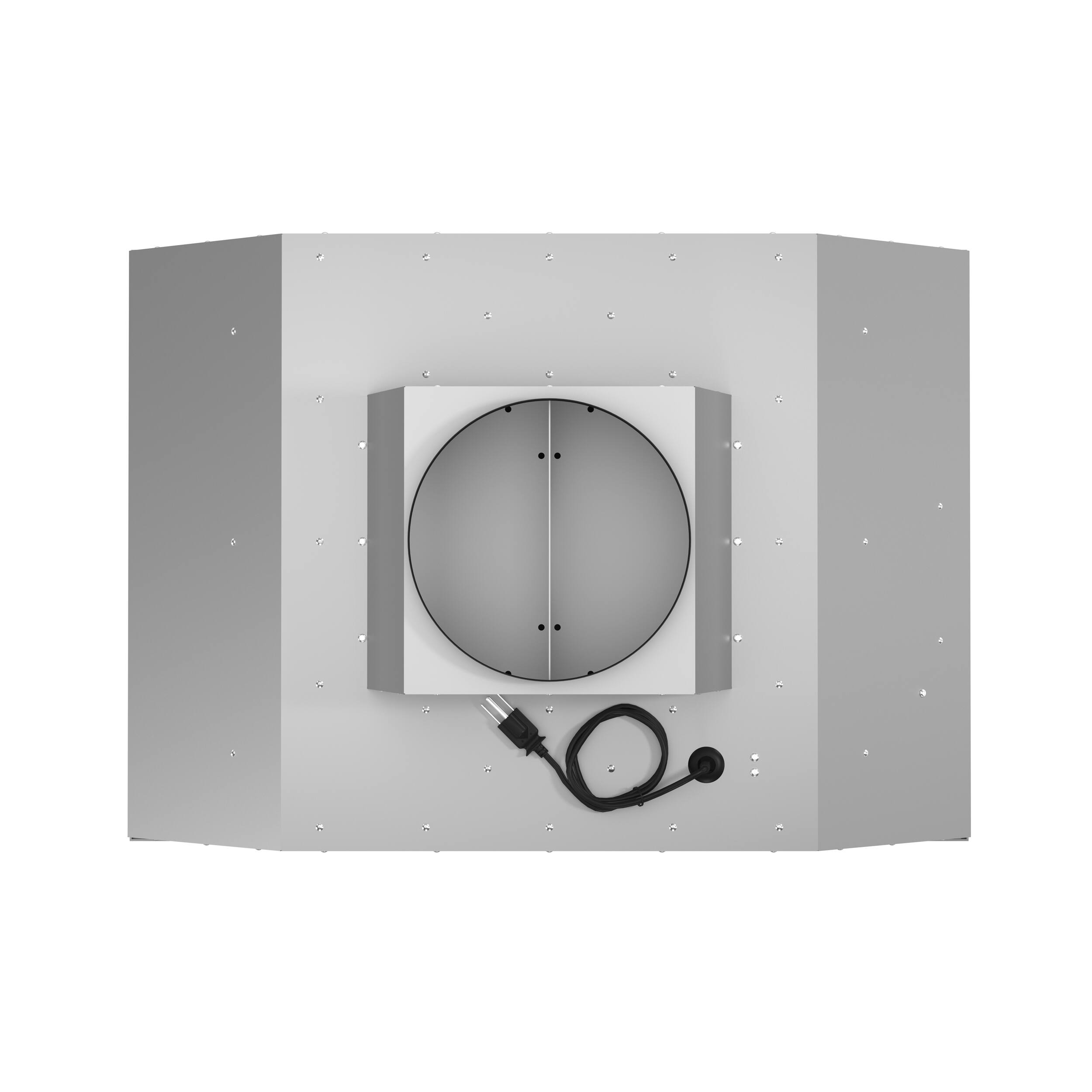 Back. Forno Appliances - Altilia 36" Built-In Range Hood with LED Lighting - Stainless steel.