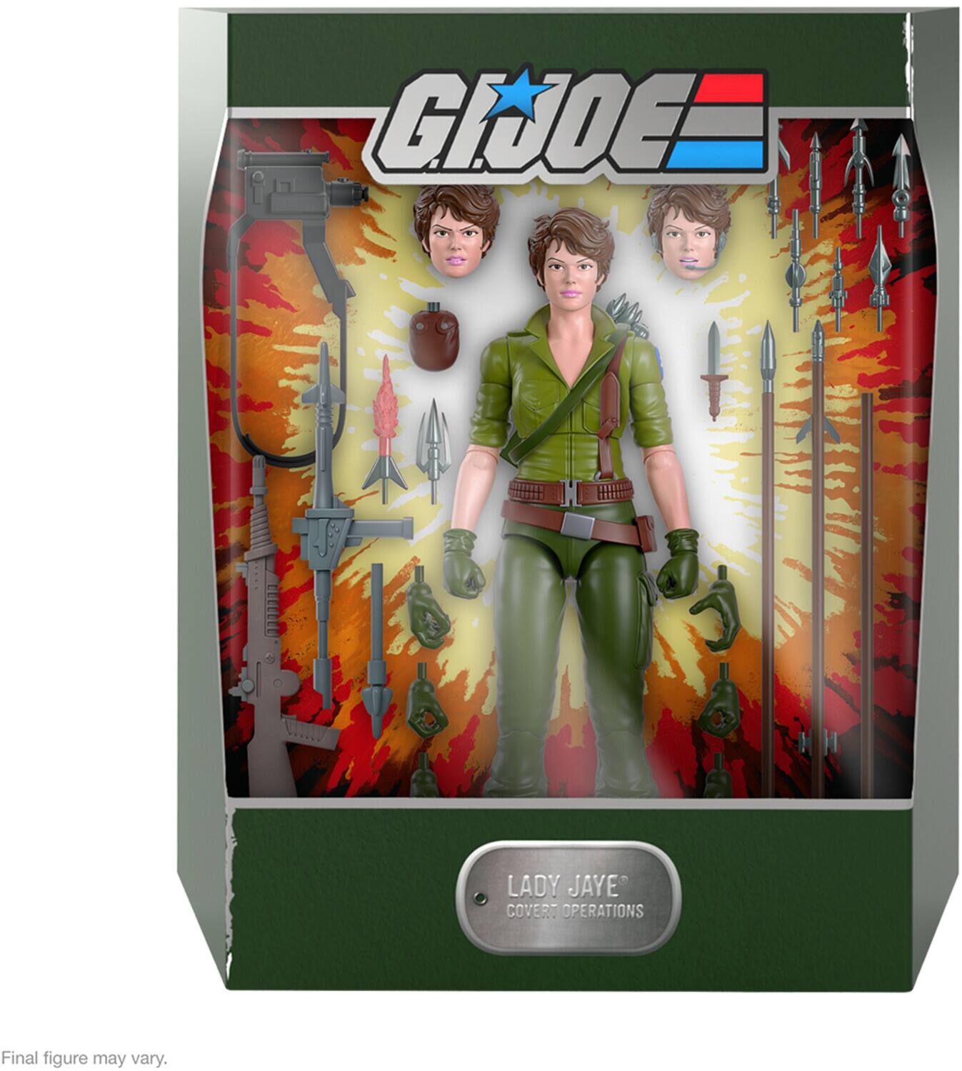 G.I. JOE = LADY JAYE COVERT OPERATIONS  
Final figure may vary.