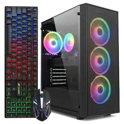 STGAubron Gaming PC Computer Desktop, Radeon RX 580 8G, Intel Core STGAubron Gaming PC Computer Desktop, Radeon RX 580 8G, Intel Core