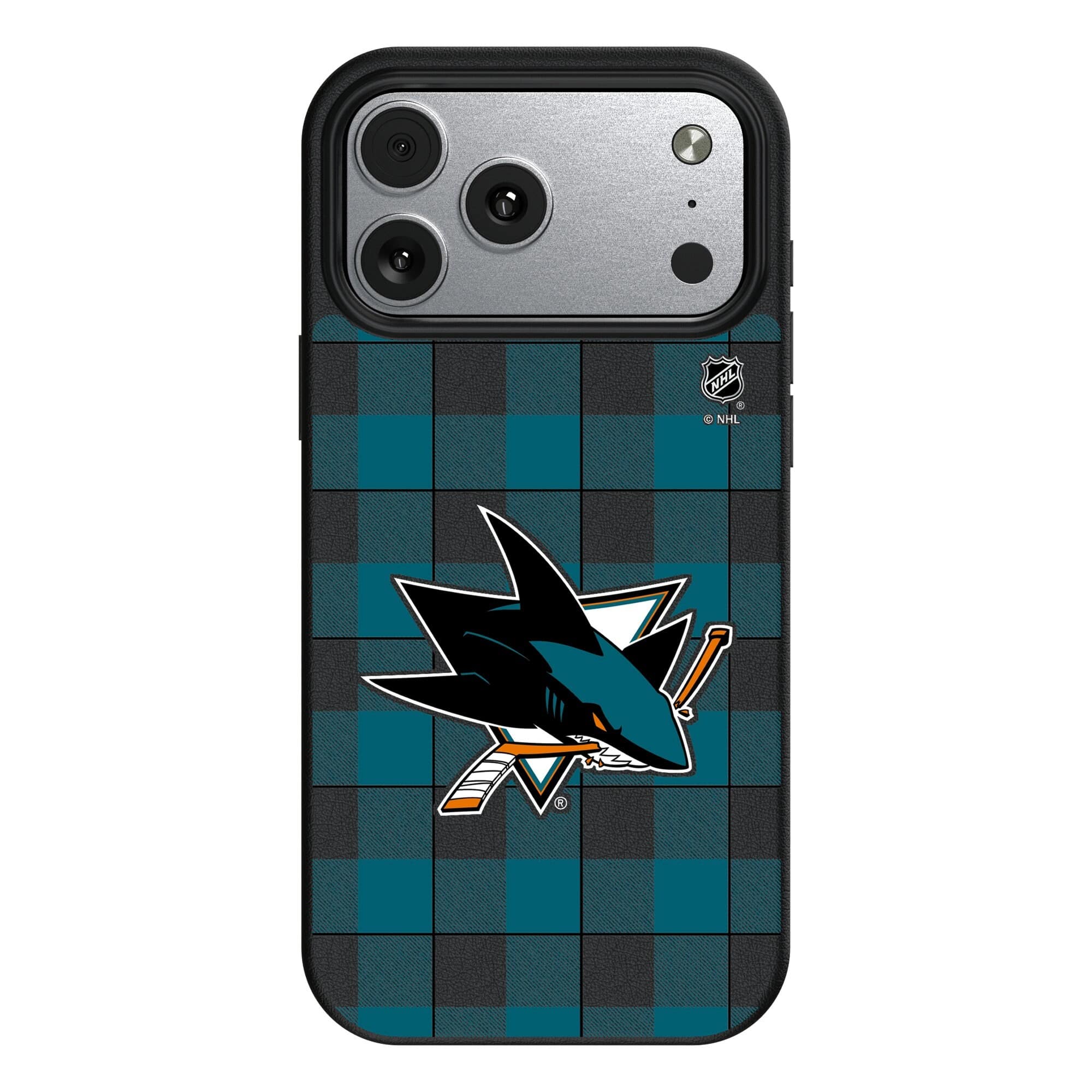 Keyscaper - NHL - San Jose Sharks Plaid iPhone Magnetic Bump Case - 17 Pro - Black price history on PriceWatchPro