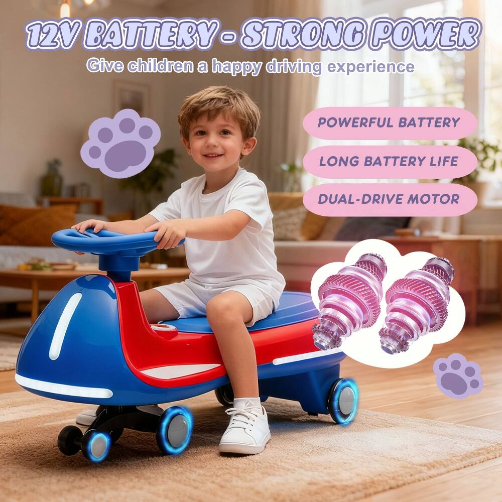 12V BATTERY - STRONG POWER  
Give children a happy driving experience

- POWERFUL BATTERY
- LONG BATTERY LIFE
- DUAL-DRIVE MOTOR