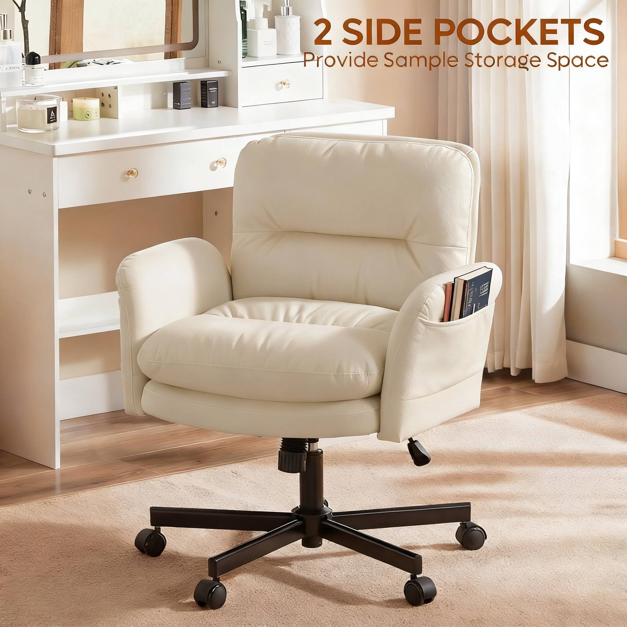2 SIDE POCKETS  
Provide Sample Storage Space