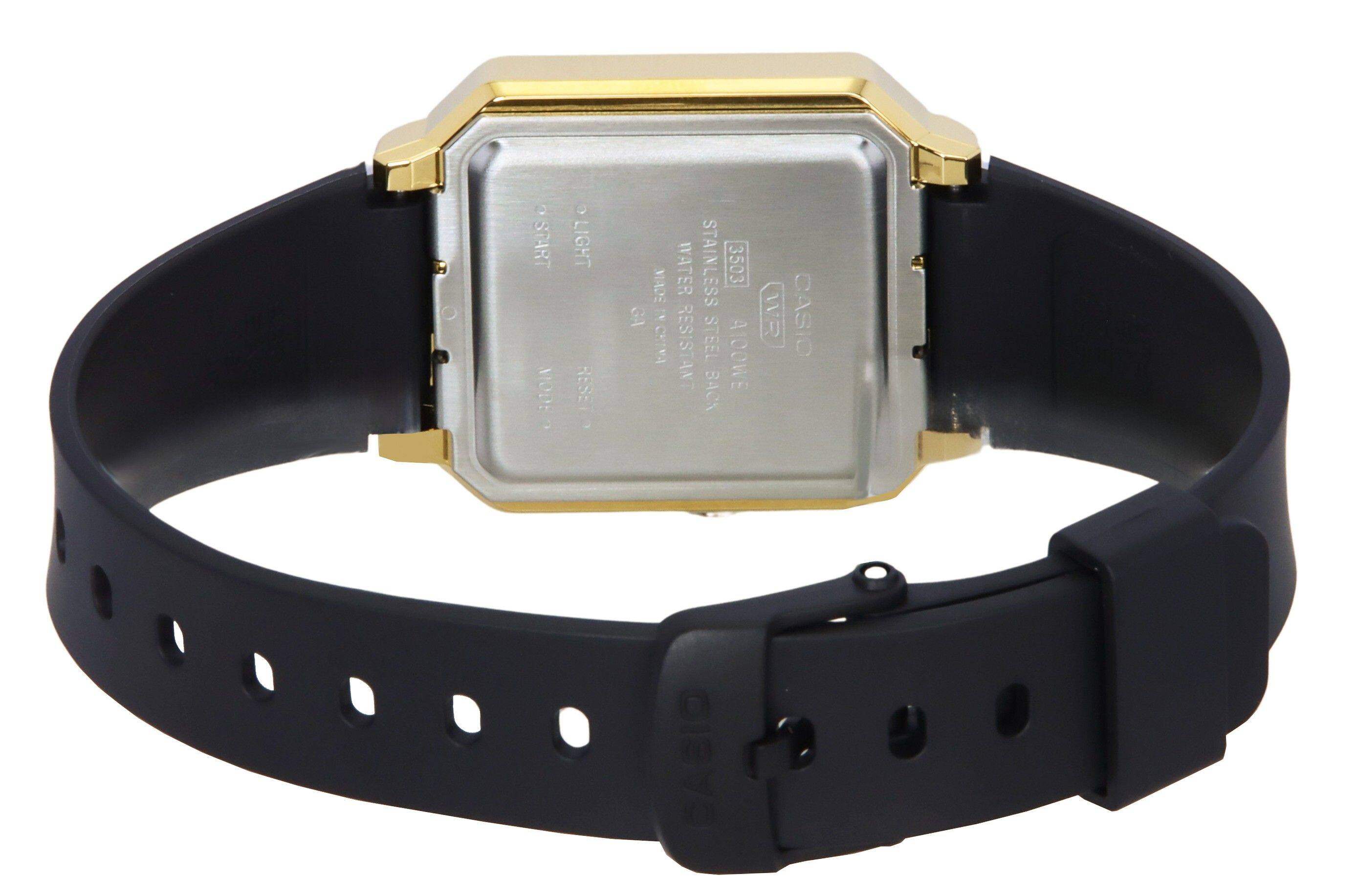 START MODE?
LIGHT RESET
SOMIN WATER STAINLESS 3503 GA 2 CHINA RESISTANT STEEL A100WE BACK
WR
CASIO
CASIO