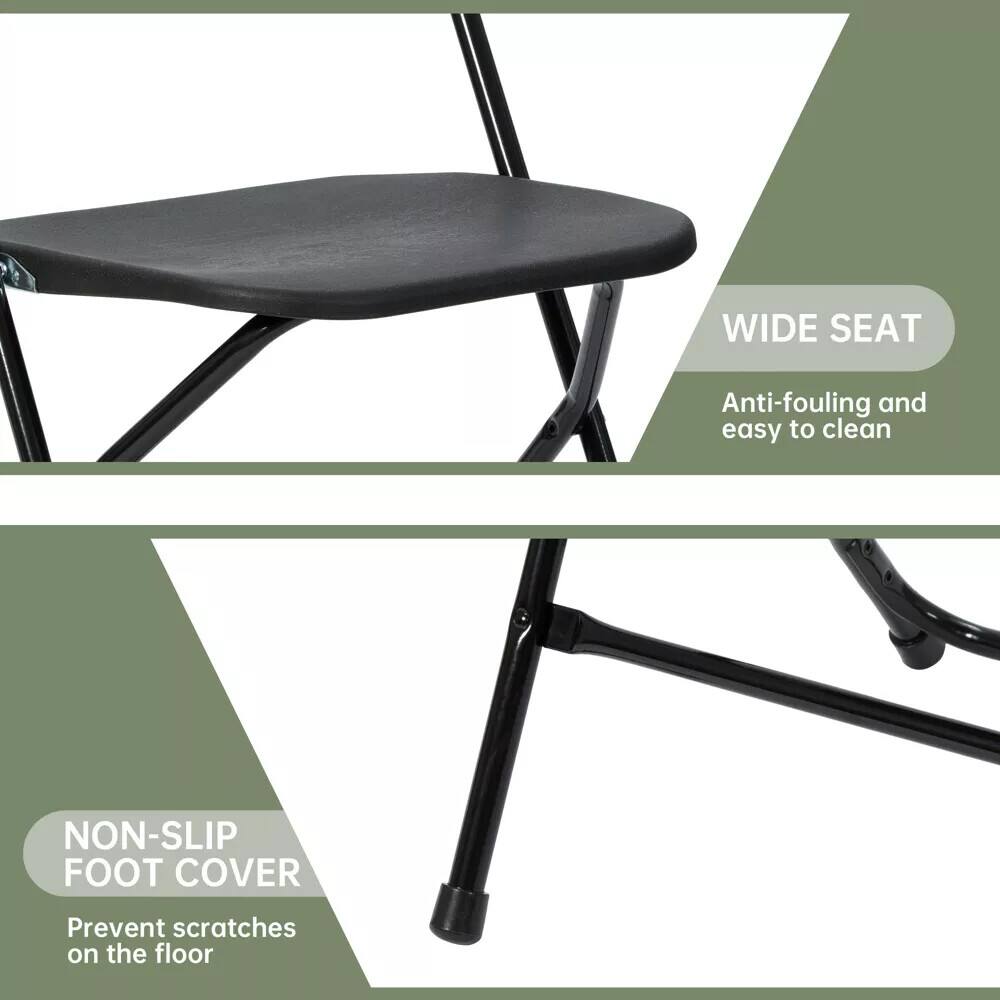 WIDE SEAT  
Anti-fouling and easy to clean  

NON-SLIP FOOT COVER  
Prevent scratches on the floor