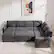 Alt View 5. Dyonery - Dyonery 7-Seat Modular Sectional Sleeper Sofa with Pull-Out Bed, Reclining Backrest, USB Ports, Table, LED Lights,Gray - Gray.