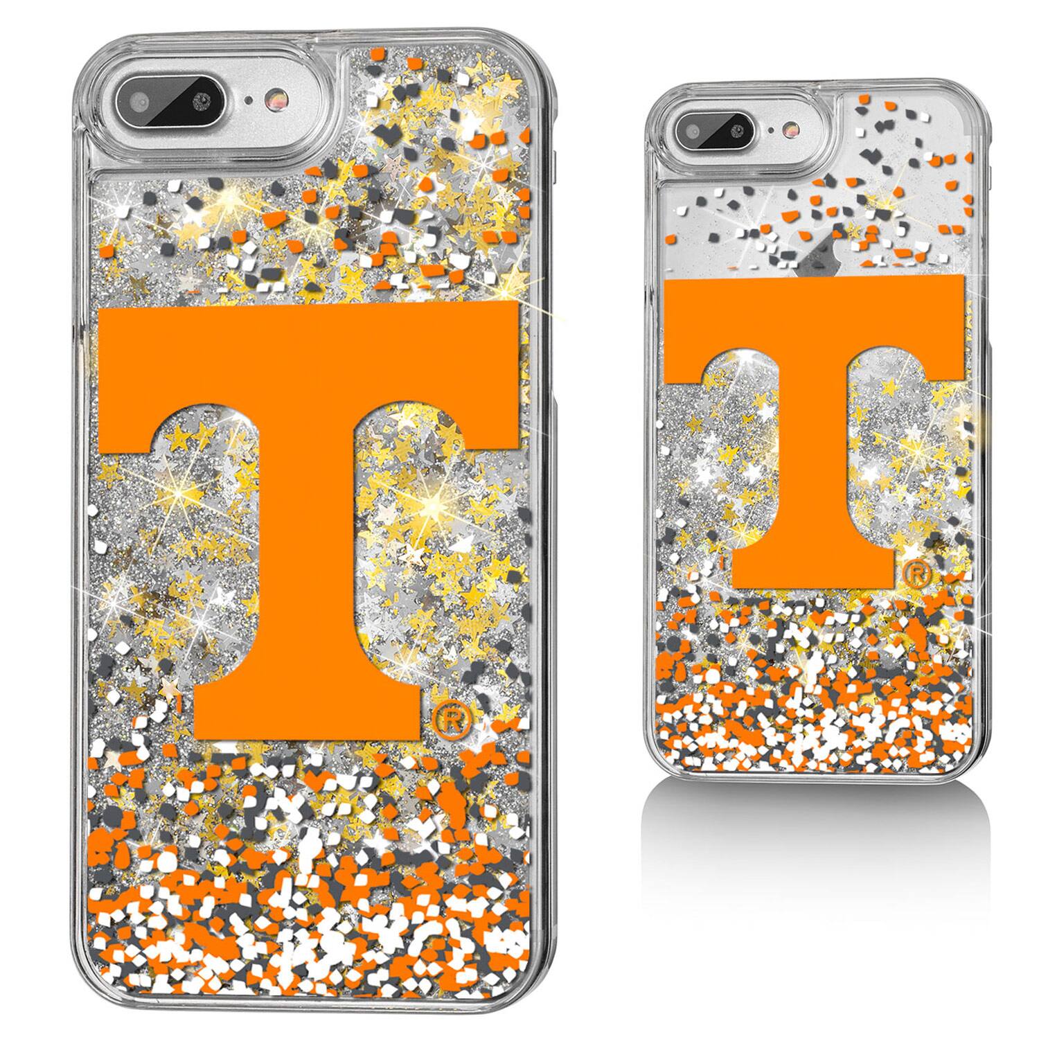 Front. Keyscaper - Tennessee Volunteers iPhone Glitter Confetti Design Case - 15 - Multicolor.