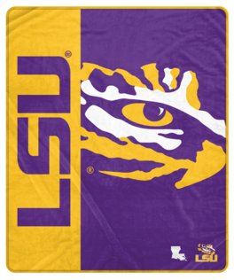 Pegasus - LSU Tigers 50" x 60" Endzone Ultra Soft Throw Blanket - Multicolor