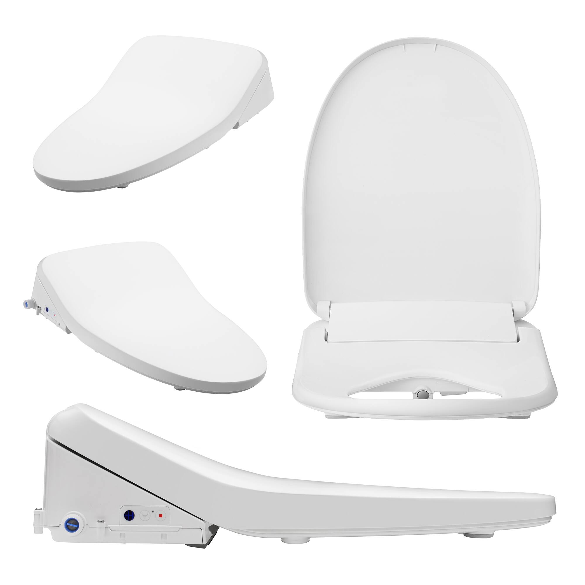 Alt View 4. Bio Bidet - Bio Bidet by Bemis BB1200 Elongated Bidet Toilet Seat with Drylette Towels - White.