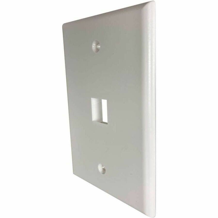Alt View 3. Tripp Lite - Eaton Tripp Lite Series Safe-IT 1-Port Single-Gang Keystone Wall Plate, Antibacterial, Ivory Matte, TAA - 1 x Total - Ivory.