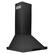 Angle. ZLINE - 24" Externally Vented Range Hood - Black stainless steel.