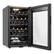 Alt View 1. HOOURE - 24 Bottles Small Wine Cooler Fridge Countertop with Glass Door for Red Wine, Champagne, Dry White Wine, Sparkling Wines - Black.
