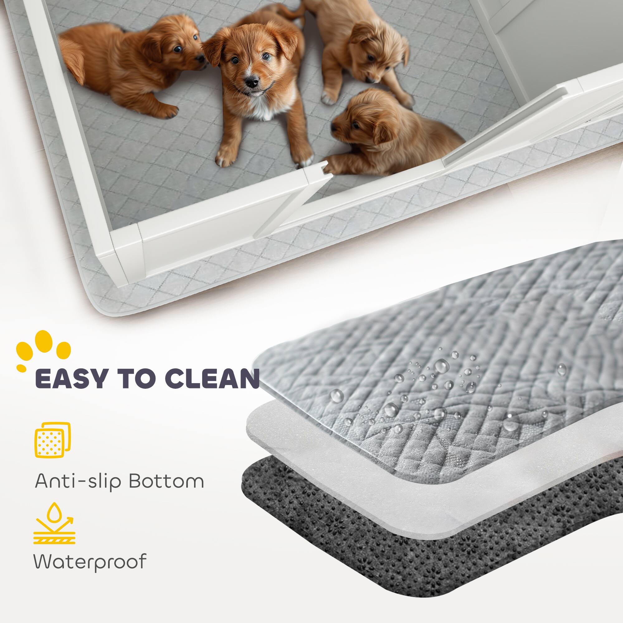 EASY TO CLEAN

- Anti-slip Bottom
- Waterproof