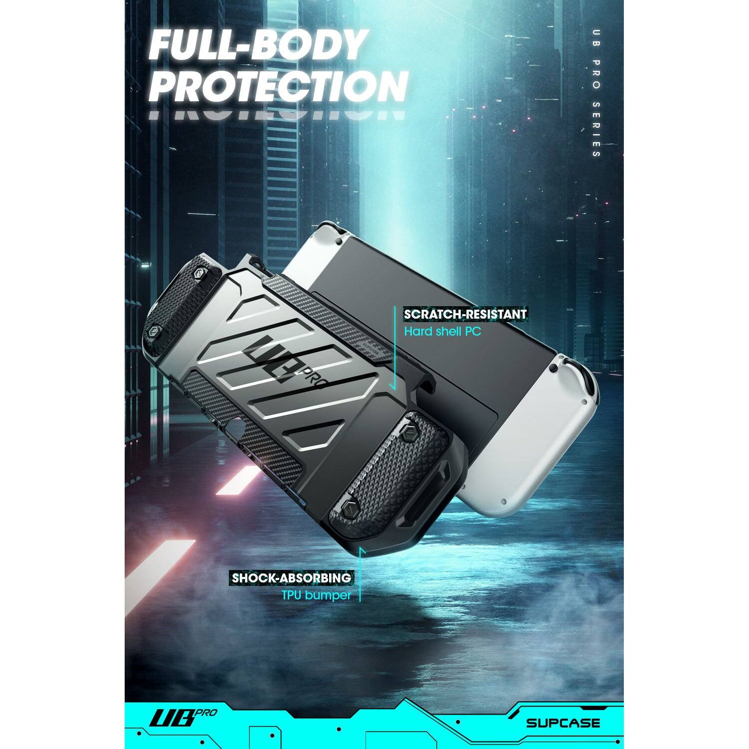 FULL-BODY PROTECTION  
UB PRO SERIES 3  
SCRATCH-RESISTANT  
Hard shell PC  
SHOCK-ABSORBING  
TPU bumper  
SUPCASE