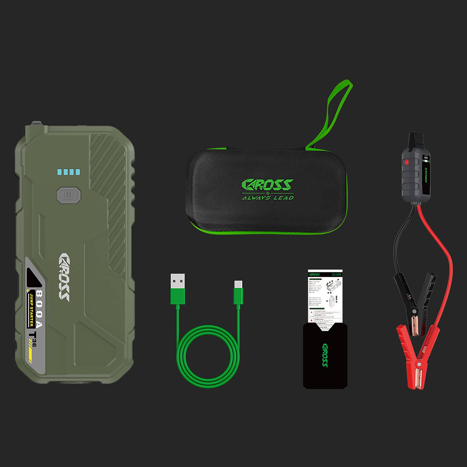 CAROSS I ALWAYS LEAD  
JUMP STARTER 800A 36  
CAROSS CASE