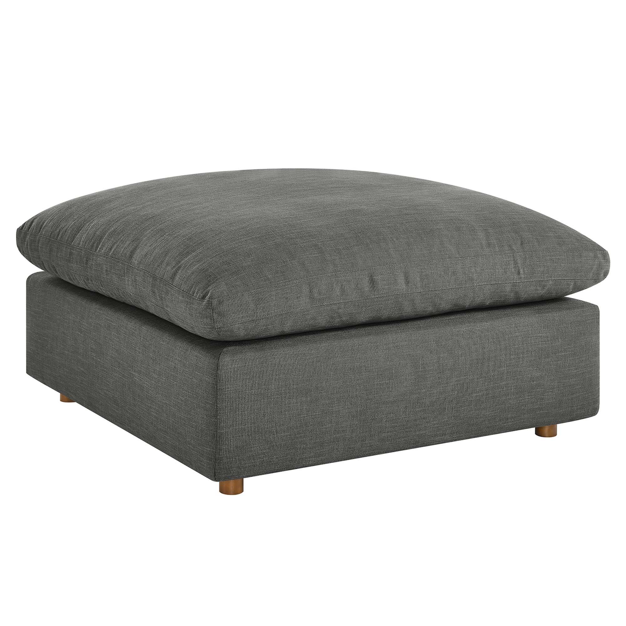 Alt View 1. Modway - Commix Down Filled Overstuffed Ottoman by Modway - EEI-3318-GRY.
