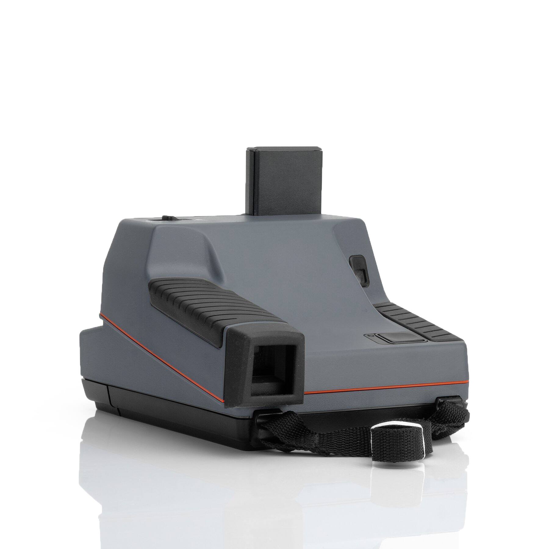 Back. Polaroid Originals - Polaroid 600 Impulse Grey Instant Camera with Color Film and Film Kit - Gray.