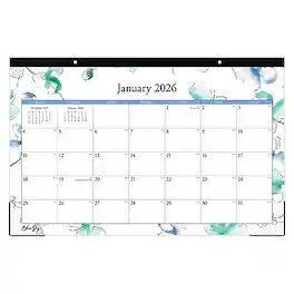 2026 Blue Sky Lindley 17" x 11" Monthly Desk Calendar (100024-26) - Multicolor