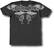 Front Standard. Headline Entertainment - Guitar Hero Wings & Strings Adult T-Shirt (Medium) - Black.