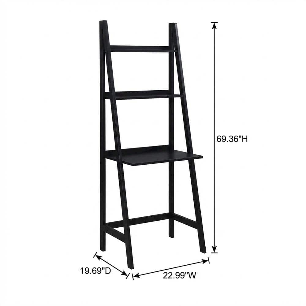 FurniFact - Leaning Desk - Black