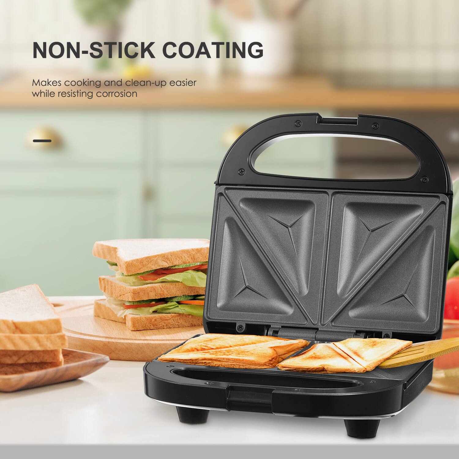 NON-STICK COATING  
Makes cooking and clean-up easier while resisting corrosion