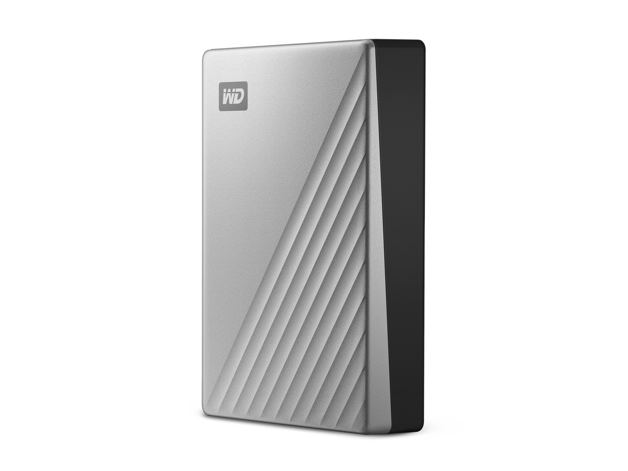 Alt View 2. Western Digital - WD 6TB Silver My Passport Ultra for Portable Storage External Hard Drive USB-C for Mac  (WDBGKC0060BSL-WESN) - Silver.