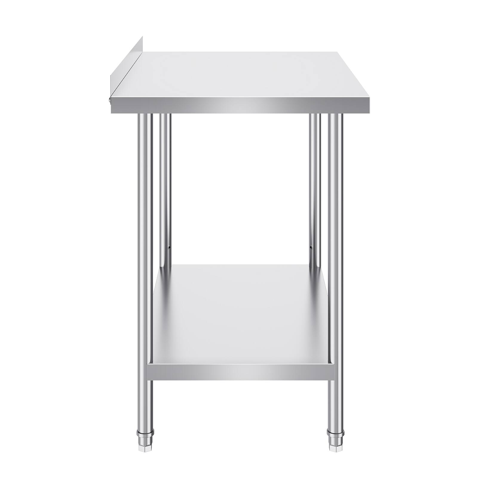 Alt View 5. VEVOR - 24 x 36 x 36 Inch Stainless Steel Work Table, Commercial Food Prep Worktable Heavy Duty Prep Worktable - Silver.