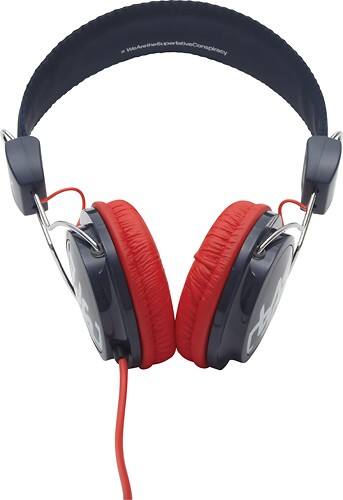 Front Standard. WeSC - Conga On-Ear Street Headphones - Medium Blue.