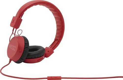 Angle Standard. WeSC - Piston On-Ear Street Headphones - Bright Red.