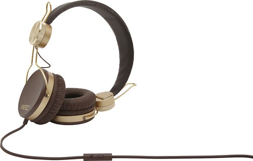 Best Buy: WeSC Banjar On-Ear Headphones Golden Dark Chocolate 6924877