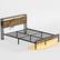 Left. Bestier - Queen Size Bed Frame Platform Bed with Storage Headboard LED Lights and Charging Station - Brown.