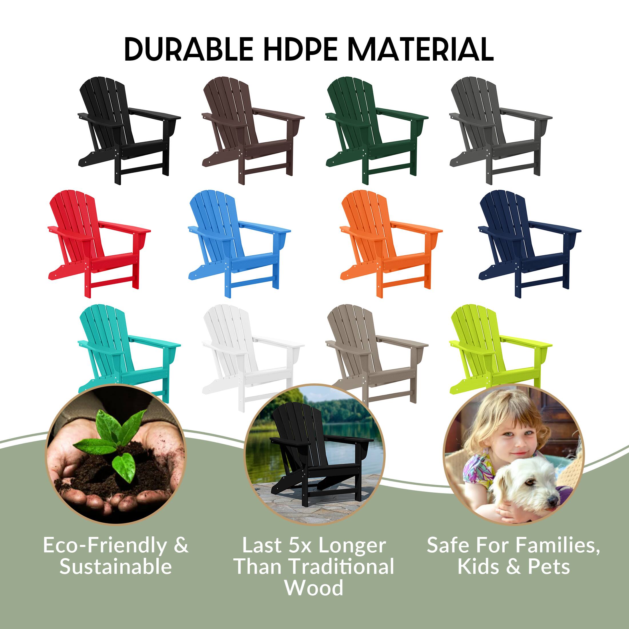 DURABLE HDPE MATERIAL

Eco-Friendly & Sustainable

Last 5x Longer Than Traditional Wood

Safe For Families, Kids & Pets