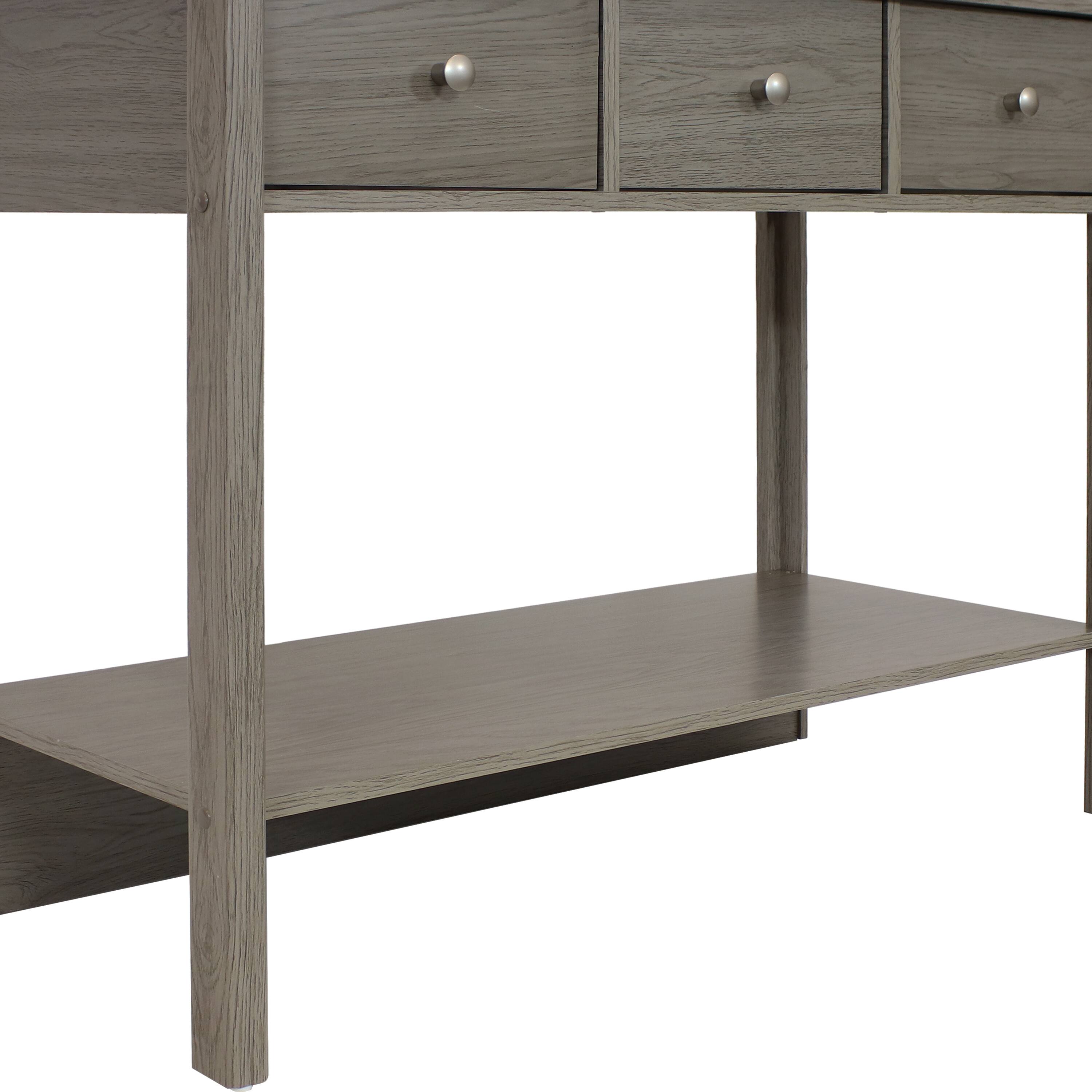 Alt View 7. Sunnydaze - Classic Entryway Table with Drawers - 30 in - Thunder Gray.