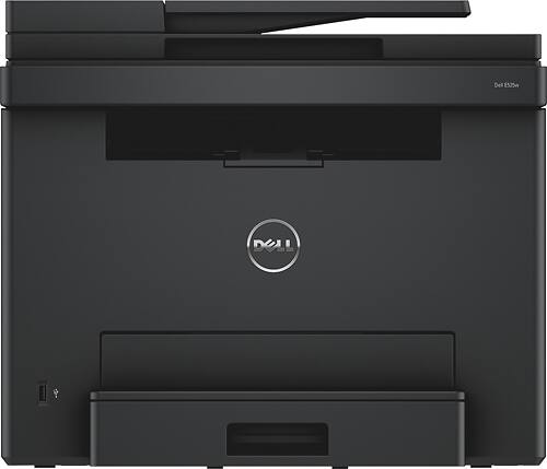 Dell - E525w Wireless Color All-in-One Laser Printer - Black - Larger Front